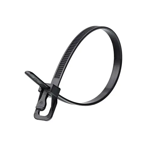 RETYZ EVT-S06BK-HA EveryTie Releasable/Reusable Cable Ties, Black, 6 In pack of 20