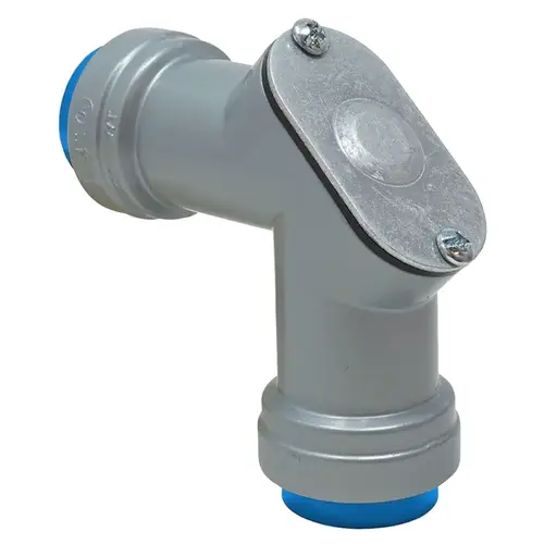 Southwire 65078501 SIMPush Pull Elbow, 90 deg Angle, 1/2 in Push-In, Aluminum, Powder-Coated
