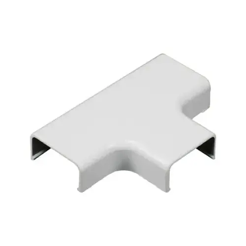 Wiremold C51 Wireway Elbow T-Fitting, Plastic, White