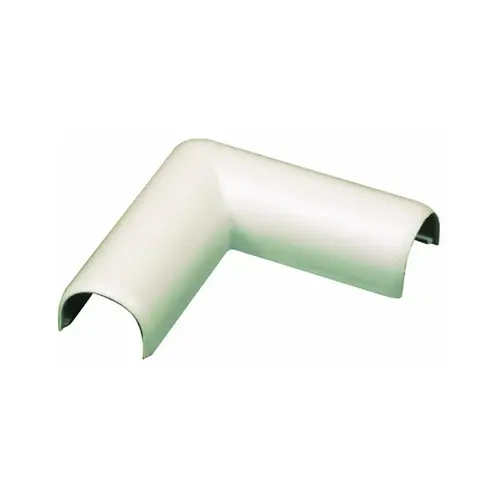 Wiremold C6-XCP10 Elbow, Flat, Wall Mount, Plastic, Ivory - pack of 10