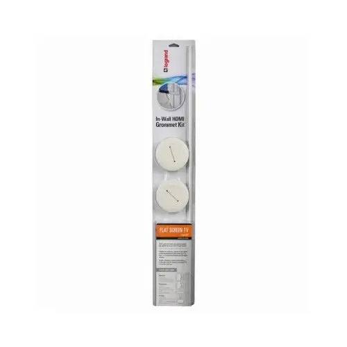 Wiremold CMK60 30 In. L. White Channel Grommet Kit Ivory