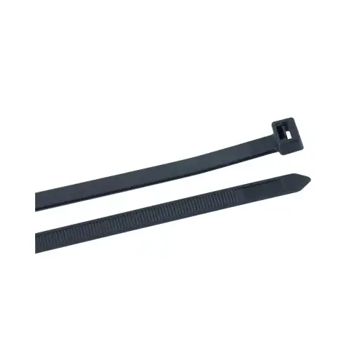 ECM INDUSTRIES LLC 46-408UVB Cable Ties, Black, 8 In - pack of 100