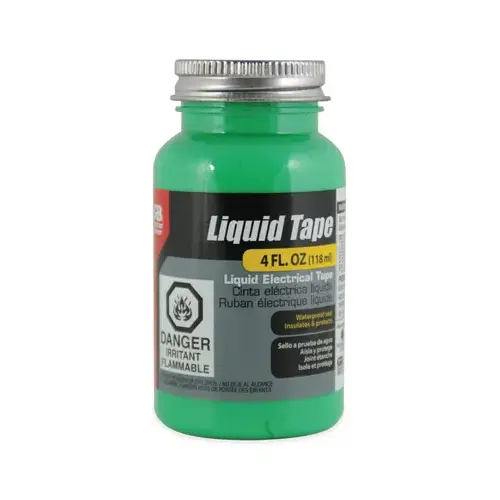 ECM INDUSTRIES LLC LTG-400 Liquid Electrical Tape, Waterproof, Green, 4-oz.