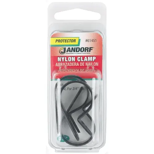 Jandorf 61451 Cable Clamp, Nylon, Black