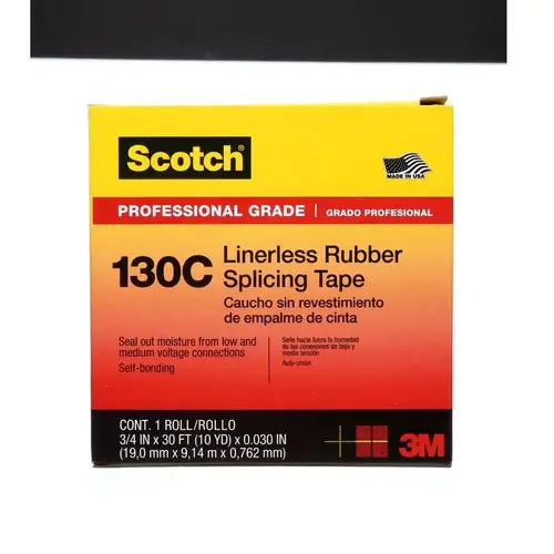 SCOTCH 41717-BX-10 Splicing Tape 3/4" W X 30 ft. L Black Vinyl Black