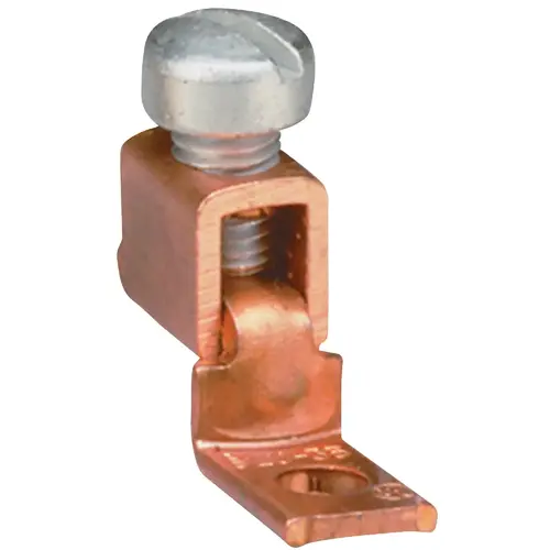 Southwire 65179040 #14 SOL to #6 STR Single #10 Hole Mount Copper Alloy Offset Tongue Lug - pack of 2