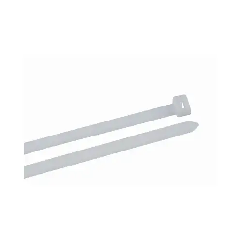 ECM INDUSTRIES LLC 46-424 Heavy-Duty Cable Ties, 175 lb Tensile Strength, 24 in L, Natural, 50/Bag