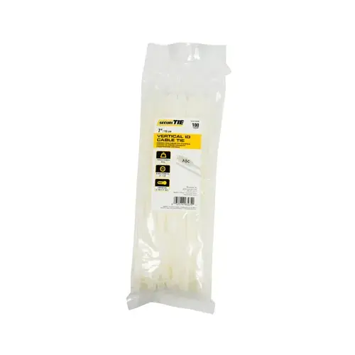 ECM INDUSTRIES LLC CTID7-50100 Vertical ID Cable Tie, 7-In - pack of 100