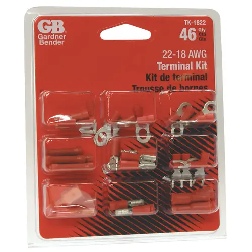 Gardner Bender TK-1822 18 to 22 AWG 46 Pieces Wire Terminal Kit