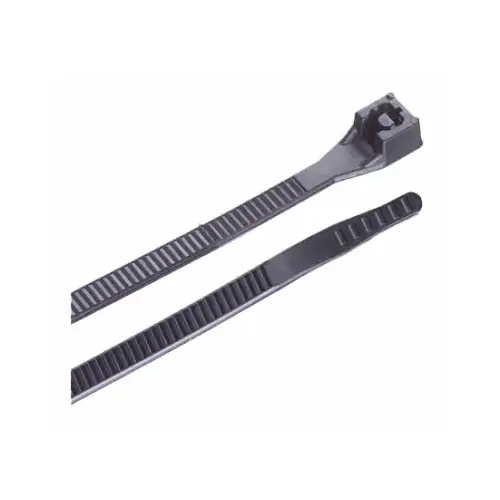 GB 45-308UVBFZ Xtreme Temperature Cable Ties, Black, 8-In pack of 20