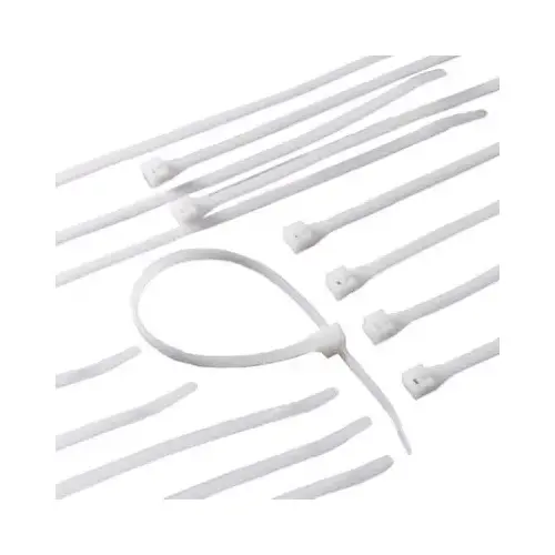 GB 46-311 Cable Tie, Double-Lock Locking, 6/6 Nylon, Natural