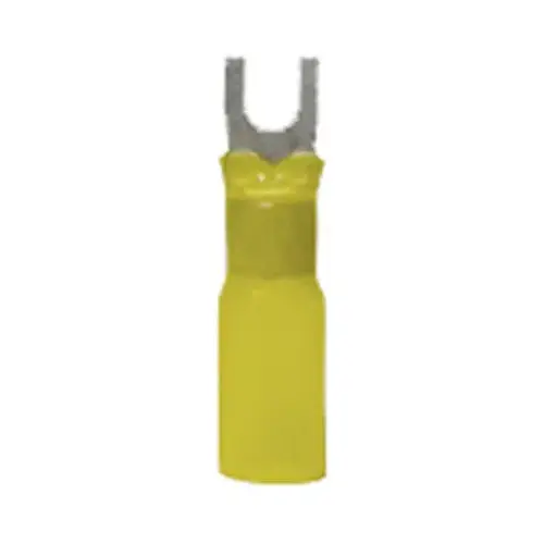 GB AMT-116 Xtreme Spade Terminal, 600 V, 12 to 10 AWG Wire, #8 to 10 Stud, Yellow - pack of 3