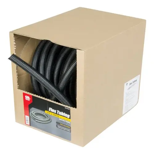 GB FLX-3410B Split Tubing, 3/4 in Dia, 100 ft L, Polypropylene, Black