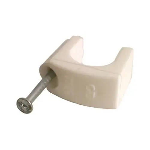 GB PR-50 Staple, 7/16 in W Crown, Polyethylene White - pack of 50