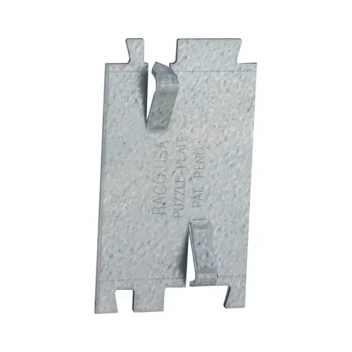 RACO 2712R Cable Protector Plate, 2.75 x 1-1/2 In. Silver