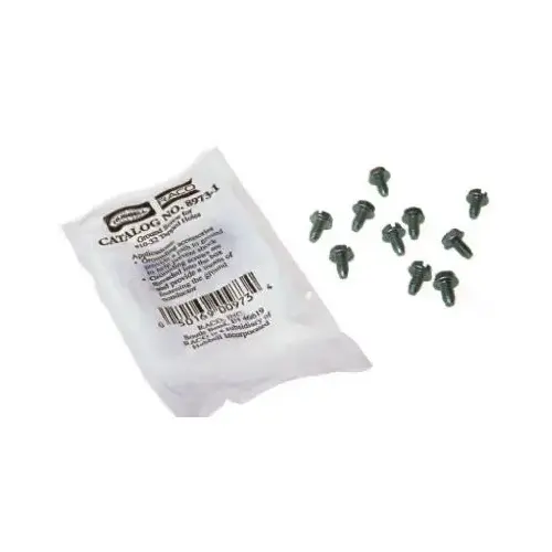 RACO 8973-1 Grounding Screws   pack of 10 Green