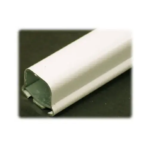 Wiremold B-1 Raceway Wire Channel, 5 ft L, 17/32 in W, 1 -Channel, Metal, Ivory