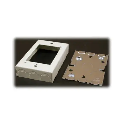 Wiremold B-2 Ivory Metal 1 In. Outlet Box