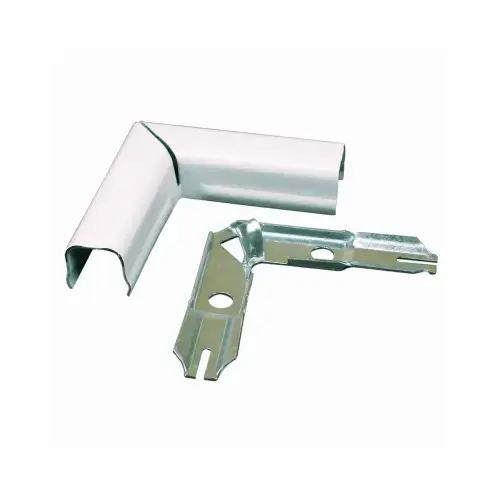 Wiremold BWH6 Raceway Elbow, Flat, Metal, White