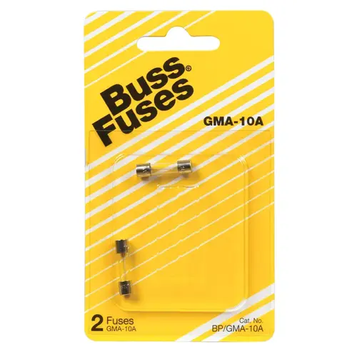 Bussmann BP/GMA-10A Fast Acting Glass Fuse 10 amps Pair