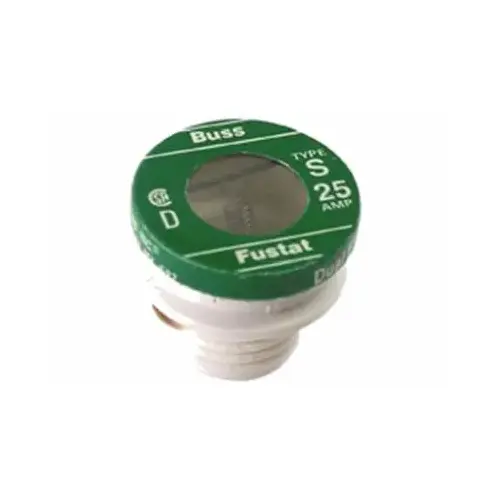 Bussmann BP/S-25-XCP5 Plug Fuse, Type S, Time Delay, 25-Am - 2 per pack x5 packs
