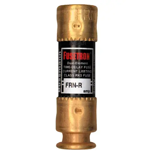 Bussmann FRN-R-20 FRN-R-20 Fuse, 20 A, 250 VAC, 125 VDC, 20, 200 kA Interrupt, Fiberglass Body, Low Voltage, Time Delay Fuse