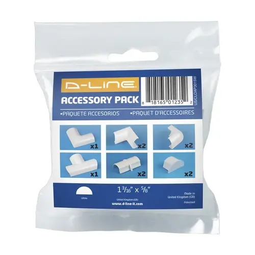 D-Line, Ltd US/CLOAP3015W Raceway Coupling Kit White Plastic White