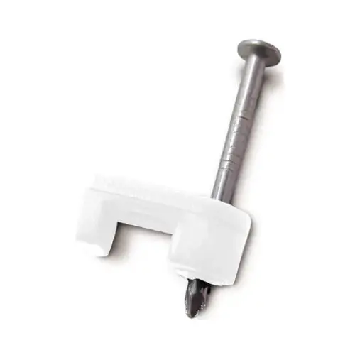 GB PSW-165 Staple, 1/4 in W Crown, 15/16 in L Leg, Polyethylene White - pack of 50