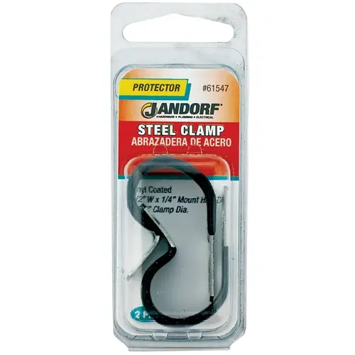 Jandorf 61547 Loom Clamp, Steel/Vinyl, Black