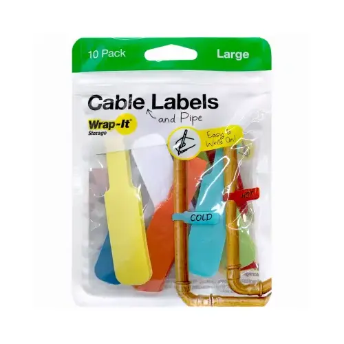 JJAAMM LLC 410-CL-LG-MC LG MC Cable Labels - pack of 10