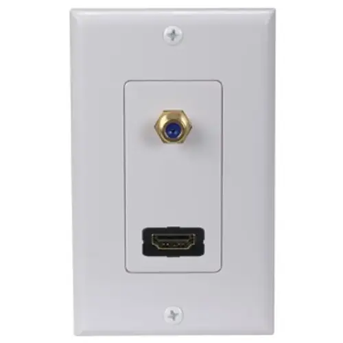RCA DH202E HDMI F Connector Wall Plate