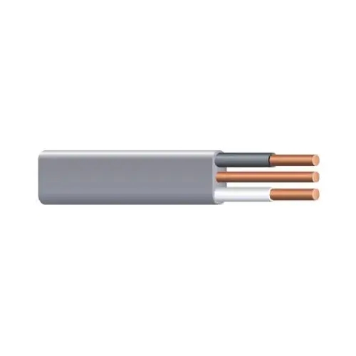 Romex 13054255 Building Wire, #14 AWG Wire, 2 -Conductor, 250 ft L, Copper Conductor, PVC Insulation Gray