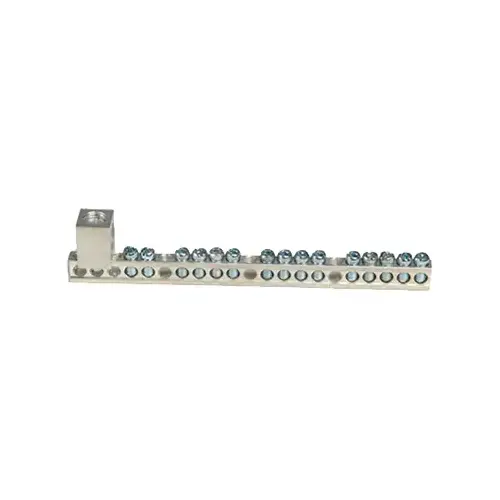 Square D PK18GTACP 18-Terminal QO & Homeline Aluminum Ground Bar Kit Metallic
