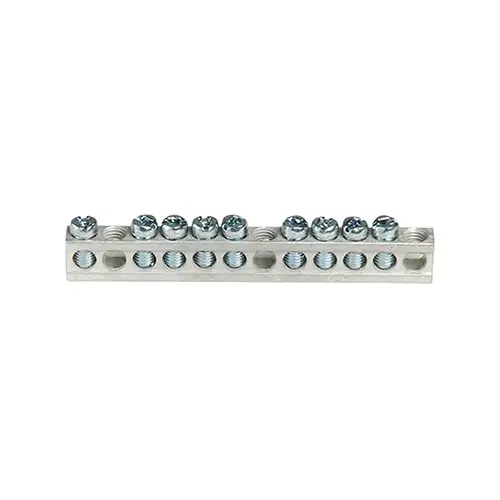 Square D PK9GTACP 9-Terminal QO & Homeline Aluminum Ground Bar Kit Metallic