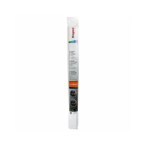 Wiremold C30 Cord Cover Kit, 48 in OAL, 3-1/2 in OAW, White