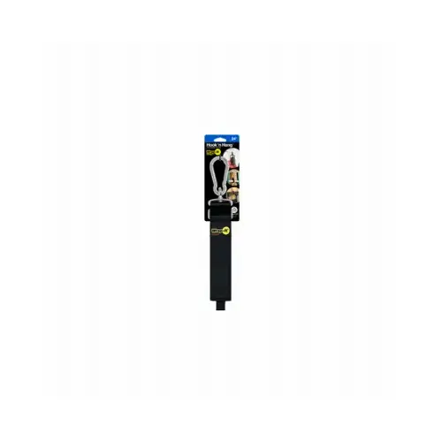 Wrap-It 100-HNH-24BL Storage Hook/Strap Hook 'n Hang 24" L Black Nylon/Steel/Velcro 250 lb. cap. Black