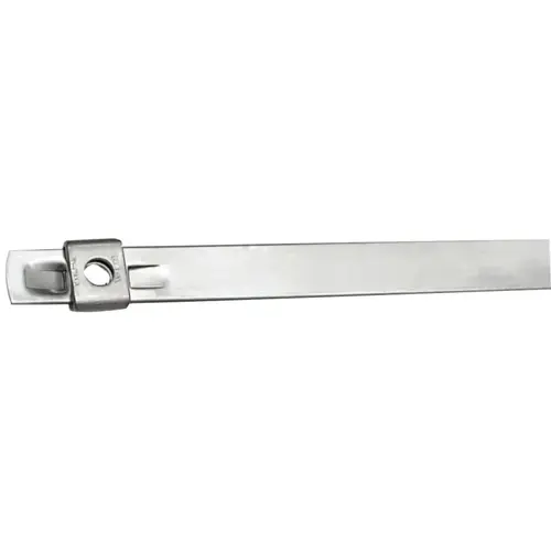 Band-It AS2139 Tie-Lok  304 and 316 Stainless Steel Tie, 250 lb Tensile Strength, Silver, 22-1/2 in, 100 per package - pack of 100
