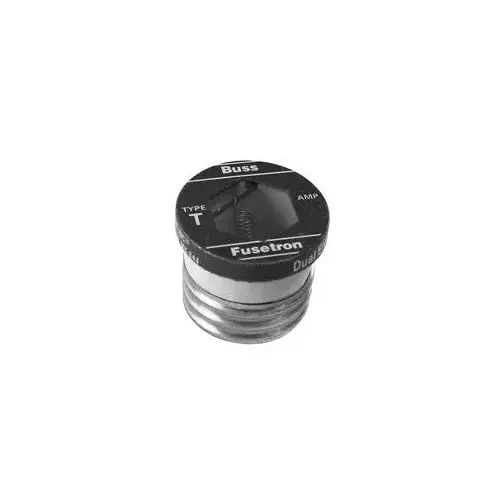 Bussmann BP/T-10 Plug Fuse, 10 A, 125 V, 10 kA Interrupt, Plastic Body, Low Voltage, Time Delay Fuse
