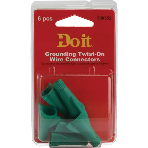Do it 530352 Medium Green 22 AWG to 8 AWG Wing Wire Connector - pack of 6