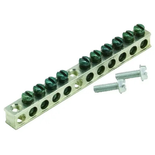Eaton GBKP10P Ground Bar Kit, 4.7 in L, 10 -Terminal