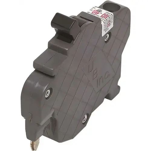 Federal Pacific UBIF030N UBIF030N Circuit Breaker, Type NC, 30 A, 1 -Pole, 120 V, Standard Trip, Plug Mounting Black