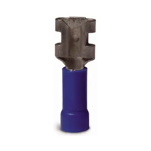 GB 20-143F Disconnect Terminal, 600 V, 16 to 14 AWG Wire, 1/4 in Stud, Vinyl Insulation, Blue - pack of 20
