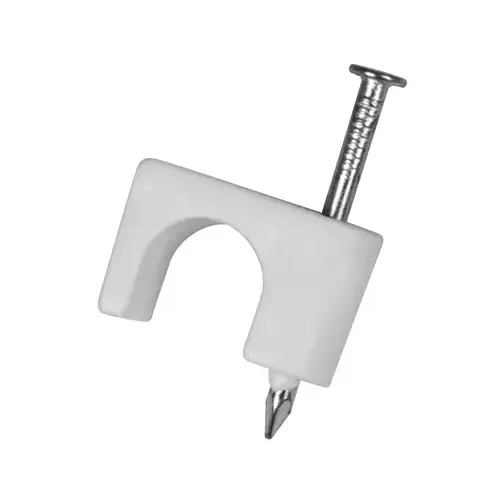 GB PSW-1650T Staple, 1/4 in W Crown, Polyethylene White - pack of 25
