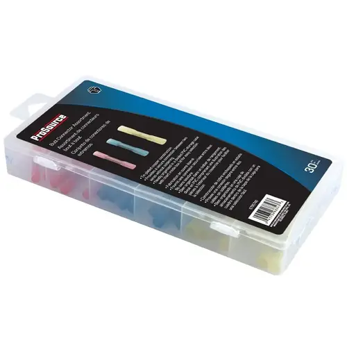 ProSource 60250 Butt Connector Assortment, Tin Plated Copper Construction Blue/Red/Yellow