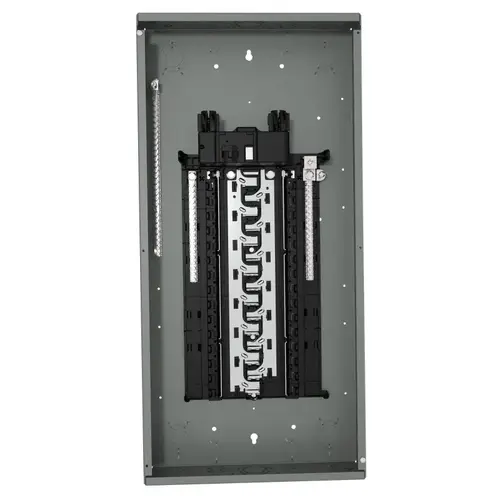 Siemens SN3048B1200 SN Assembled Load Center, 200 A, 30 -Space, 48 -Circuit, Main Breaker, Plug-On Neutral, Gray