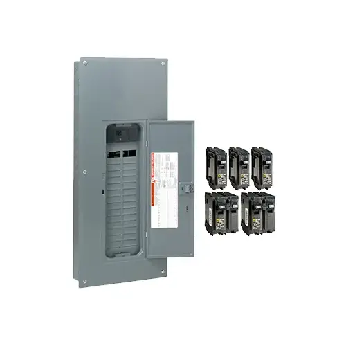 Square D HOM3060M200PCVP Load Center, 60 -Pole, 200 A, 30 -Space, Plug-On Neutral, NEMA 1 Enclosure