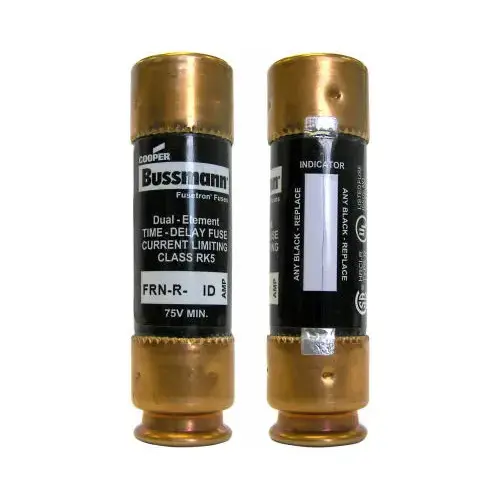 Bussmann BP/FRN-R-60ID Heavy-Duty Fuse, 60 A, 250 VAC, 125 VDC, 20, 200 kA Interrupt, Fiberglass Body, K Pair