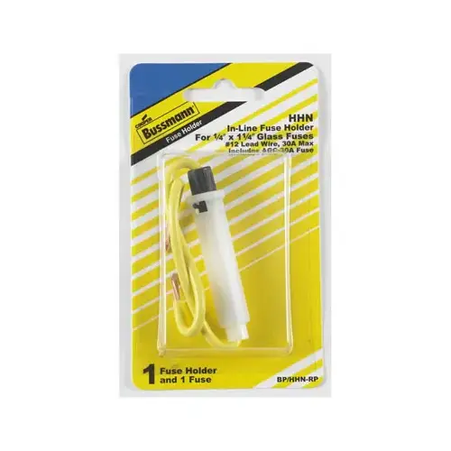 Bussmann BP/HHN-RP Automotive Fuse Holder, 1/4 x 1.15-In., 30-Amp