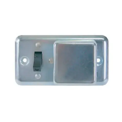Bussmann BP/SSU 125V 15A 2-1/4 In. Handy Box Fuse Holder Cover Plate Gray
