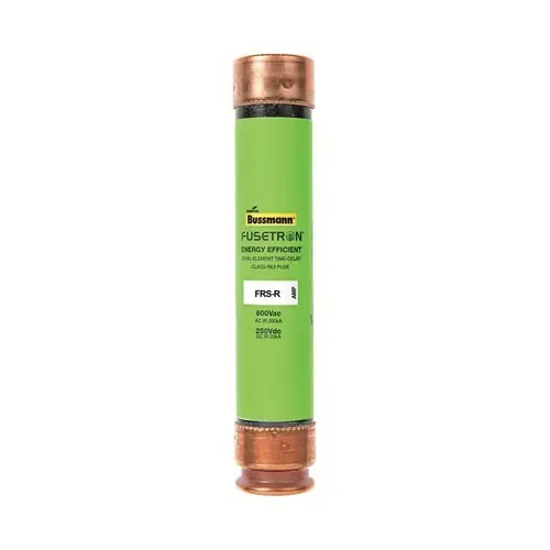 Cooper Bussmann FRS-R-20 Time Delay Fuse, 20 A, 600 VAC, 300 VDC, 20, 200 kA Interrupt, Fiberglass Body